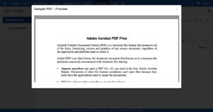 Vtiger Preview Document Screenshot 2